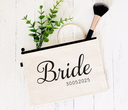 Personalised Bride Accessories Bag