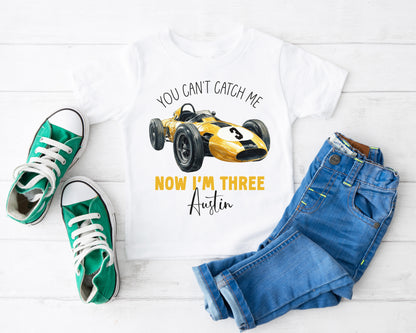 Can't Catch Me Now I'm Three T-Shirt