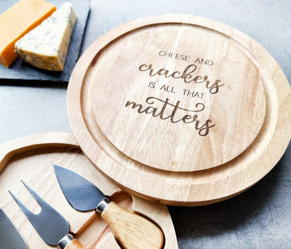 Cheese & Crackers Is All That Matters Cheeseboard