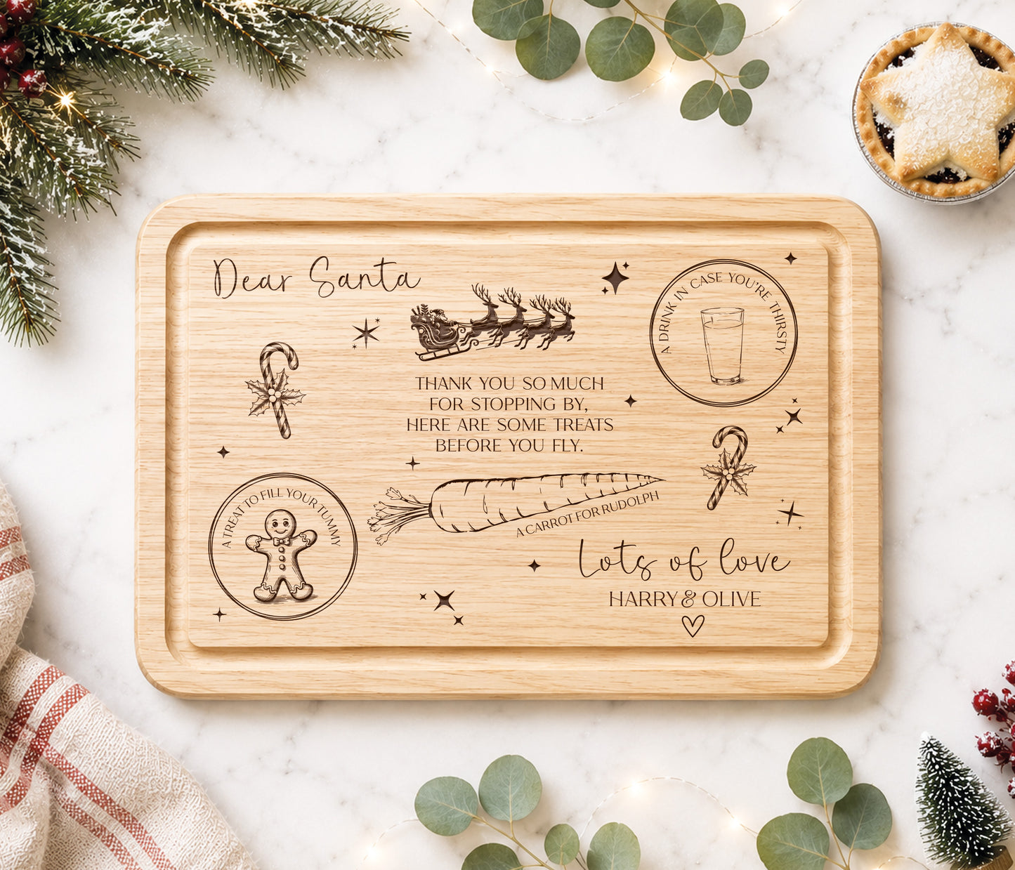 Santa Claus Christmas Eve Board