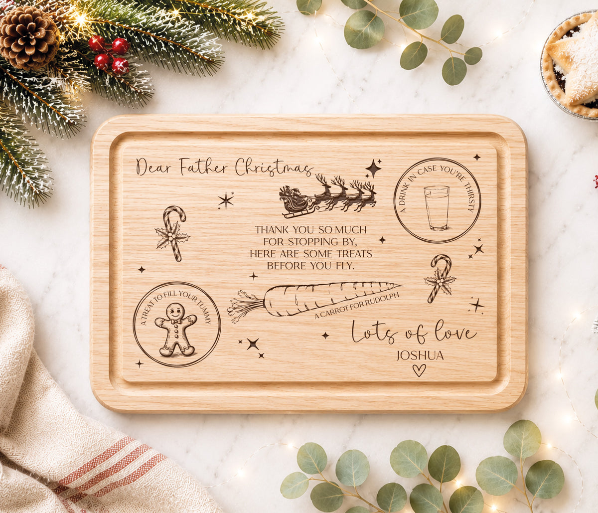 Santa Claus Christmas Eve Board