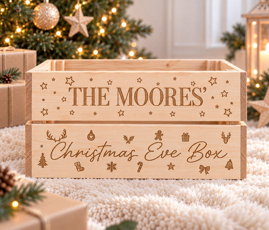 Personalised Family Christmas Eve Crate