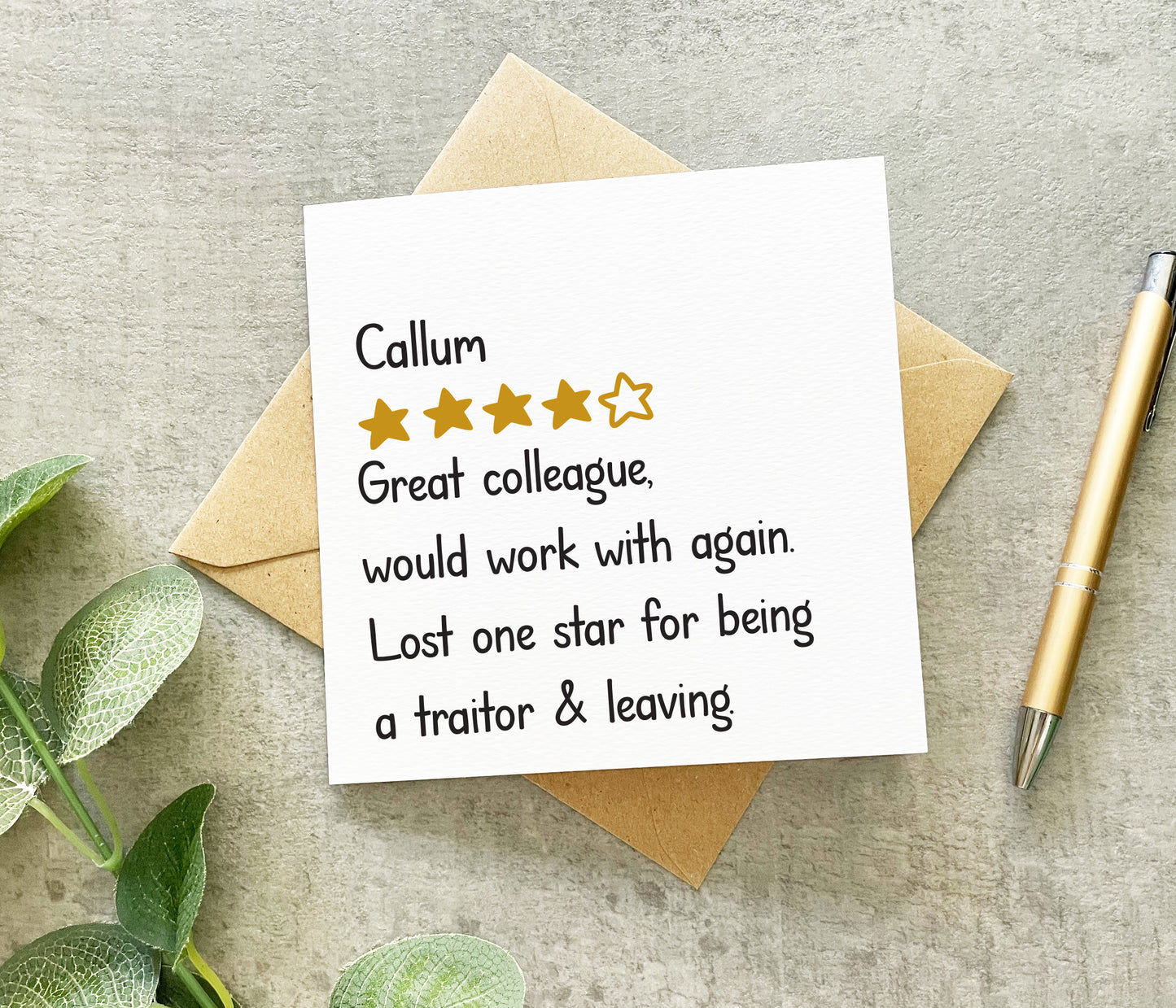 Colleague Review Card