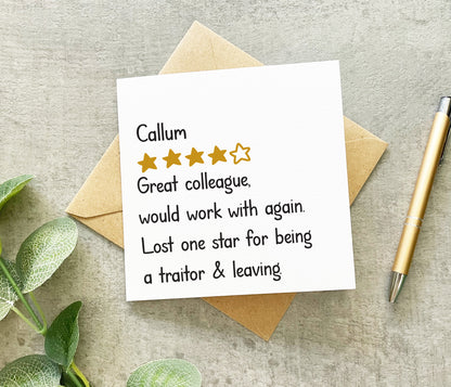 Colleague Review Card