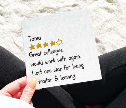 Colleague Review Card