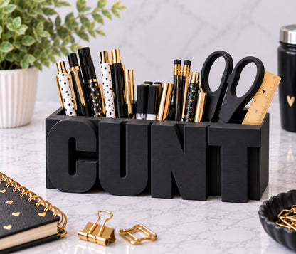 Cunt Pen Pot Desk Organiser