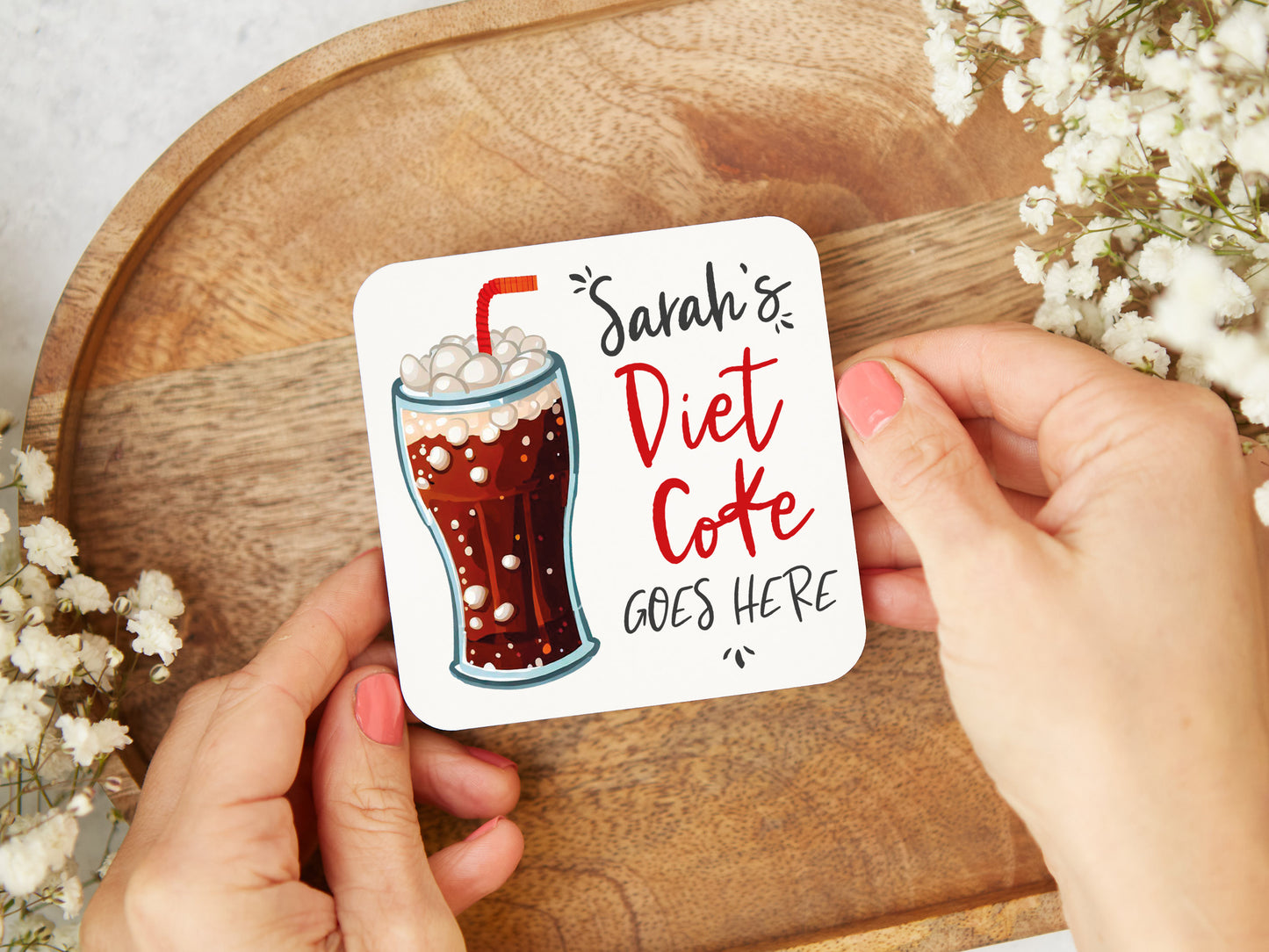 Diet Coke Goes Here Coaster
