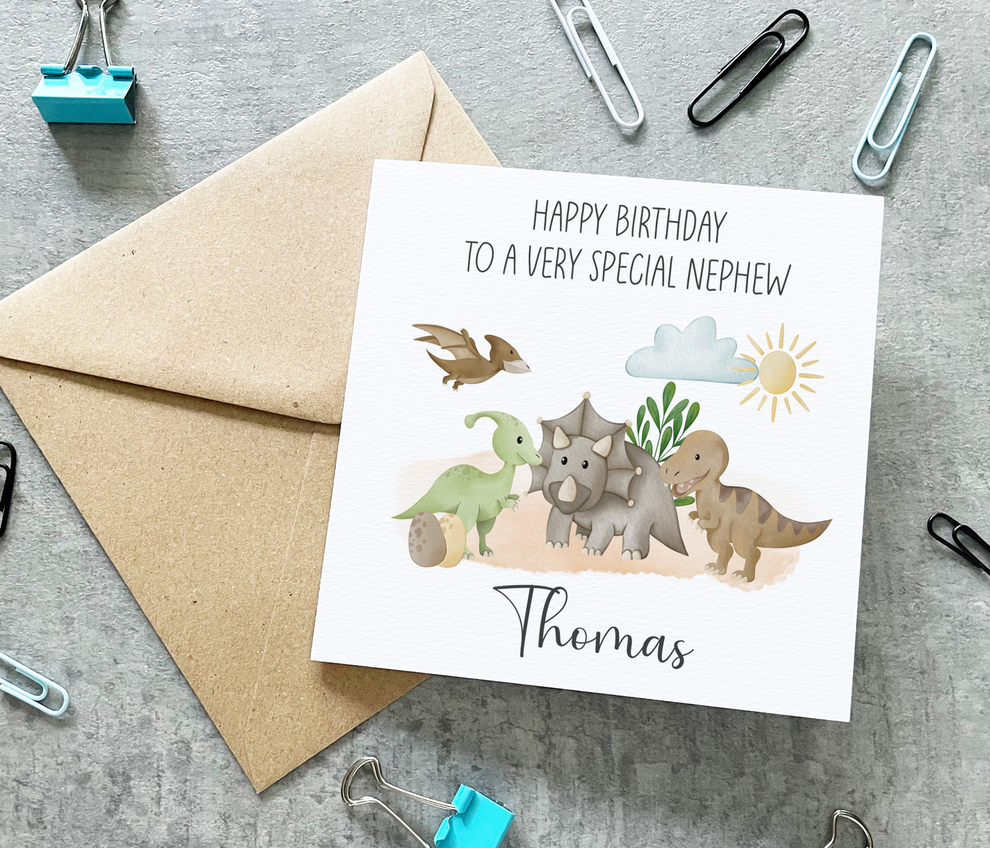 Dinosaur Grandson Birthday Card