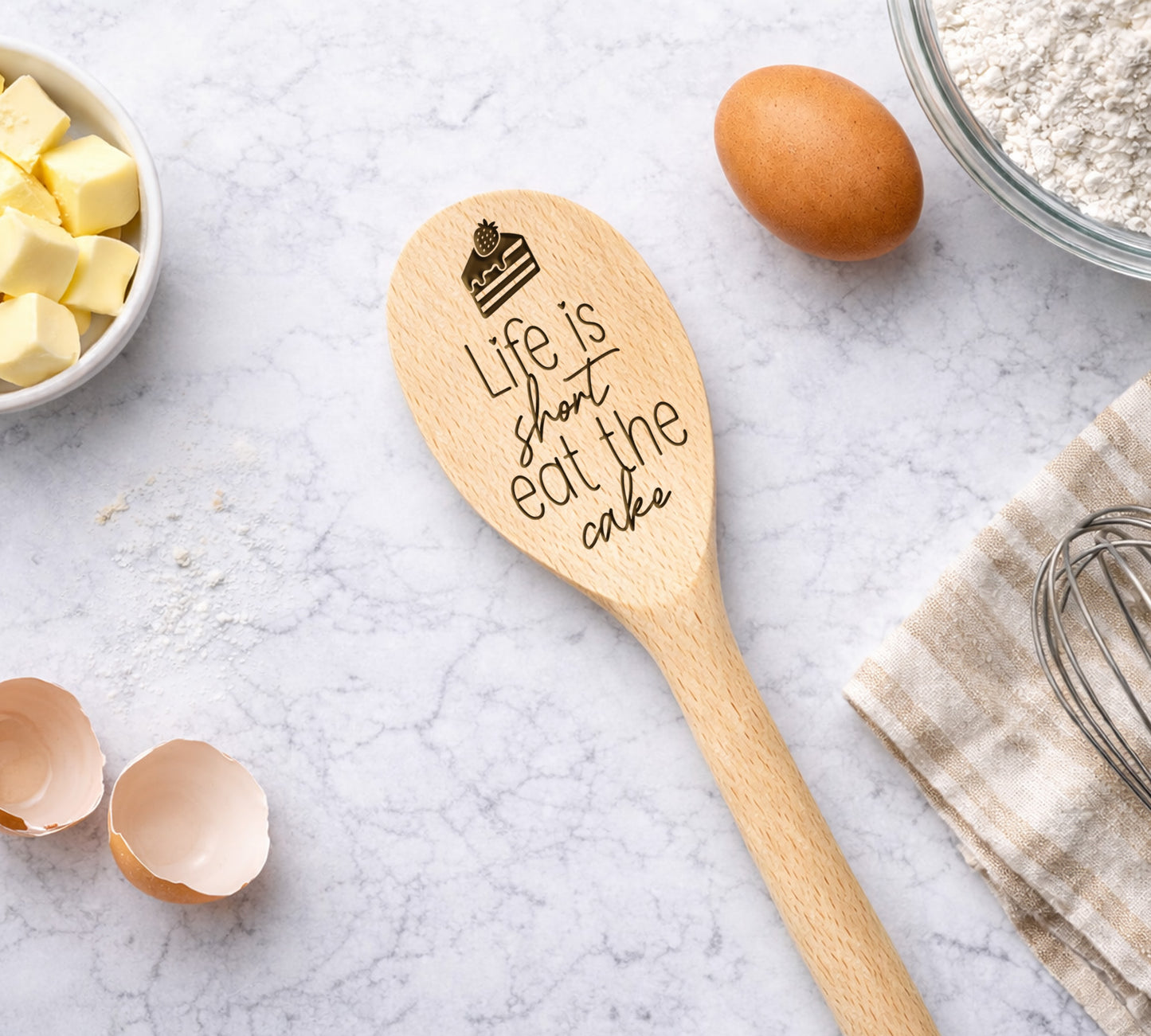 Life Is Short Eat The Cake Spoon