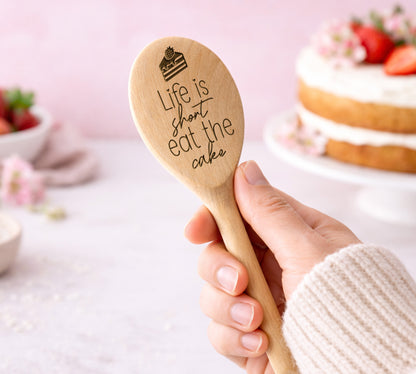 Life Is Short Eat The Cake Spoon