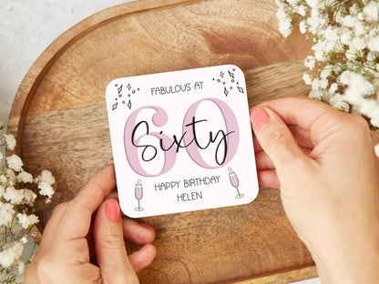 Fabulous At 60 Coaster