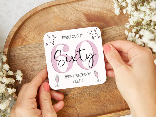 Fabulous At 60 Coaster