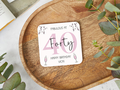 Fabulous At 60 Coaster