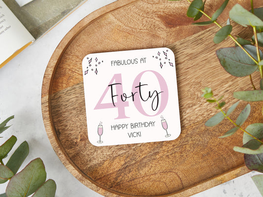 Fabulous At 40 Coaster