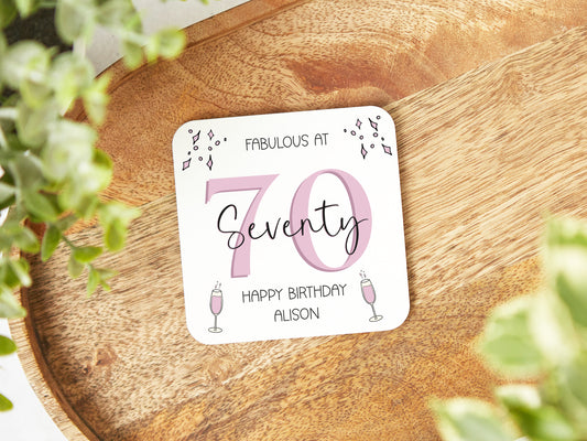 Fabulous At 70 Coaster