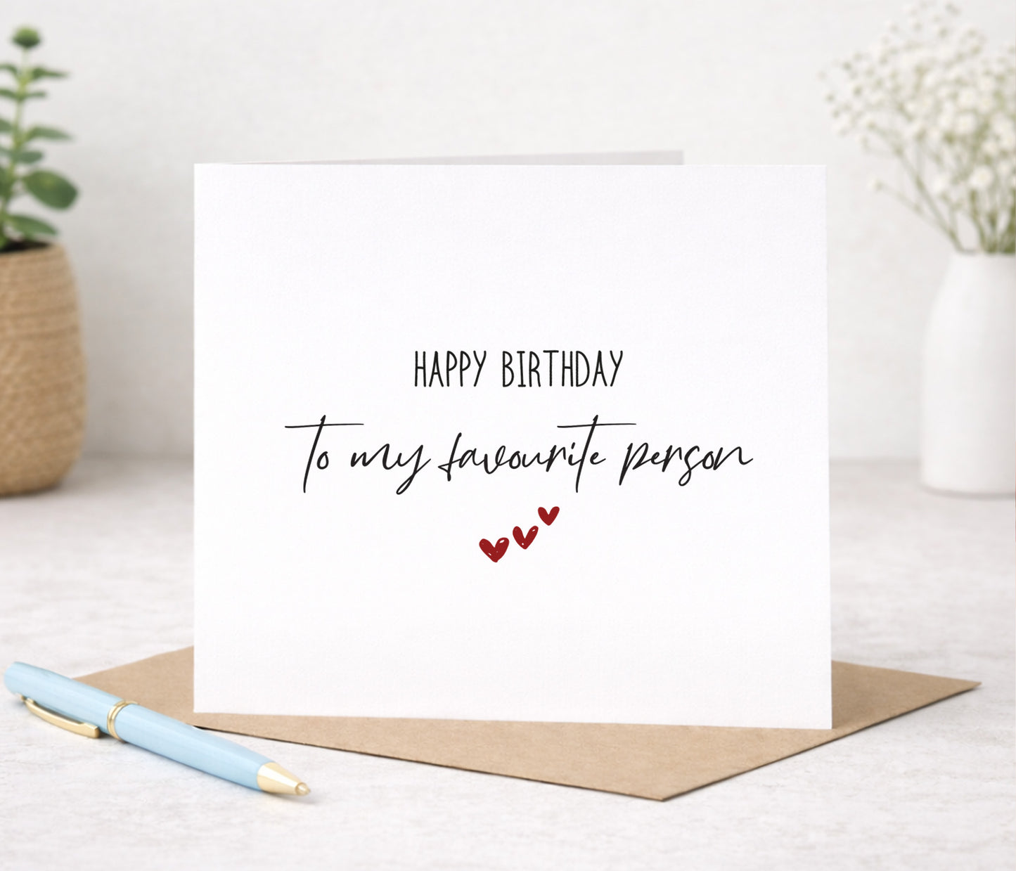 Happy Birthday To My Favourite Person Card