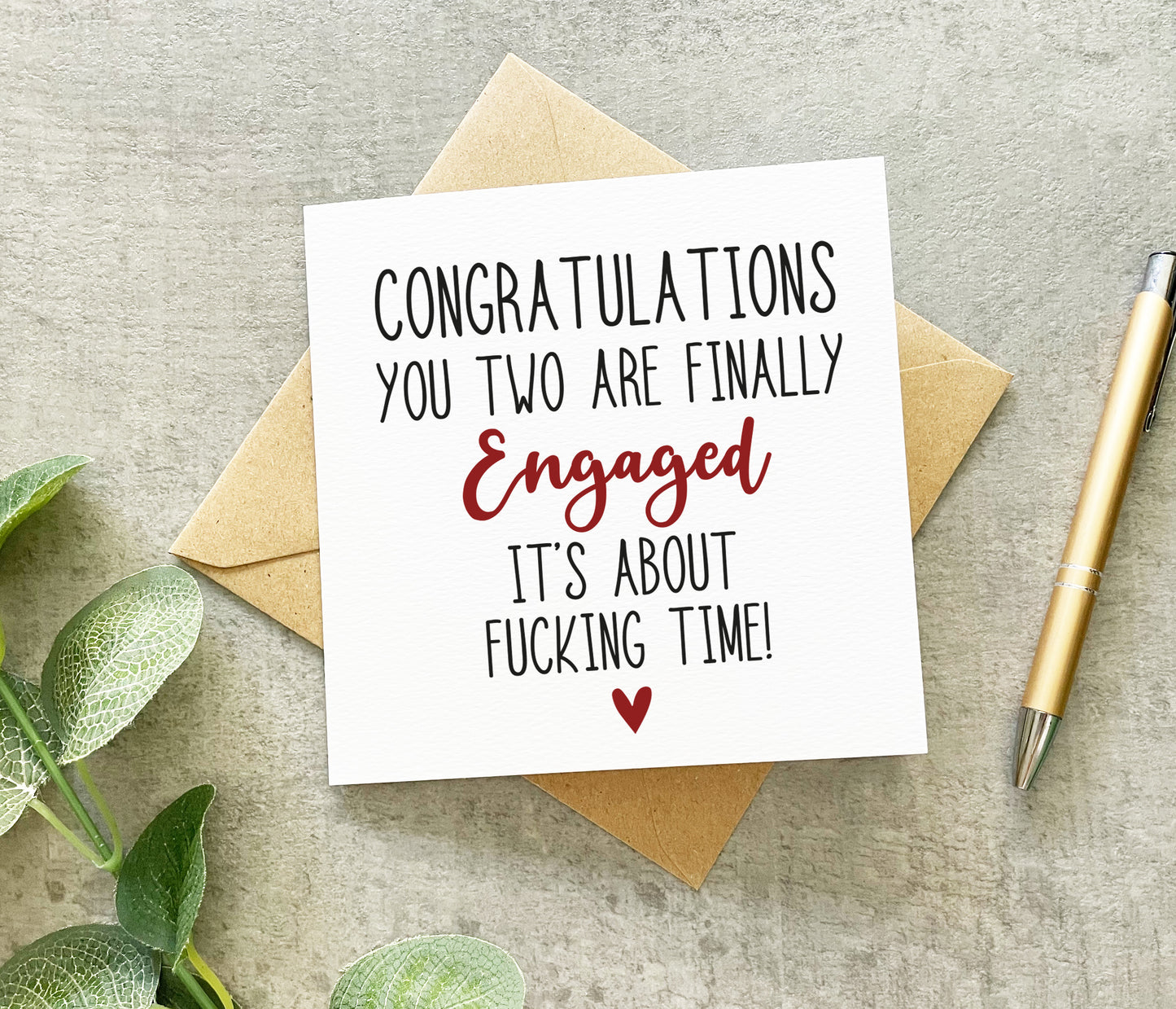 You're Finally Engaged Card