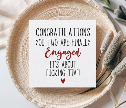 You're Finally Engaged Card