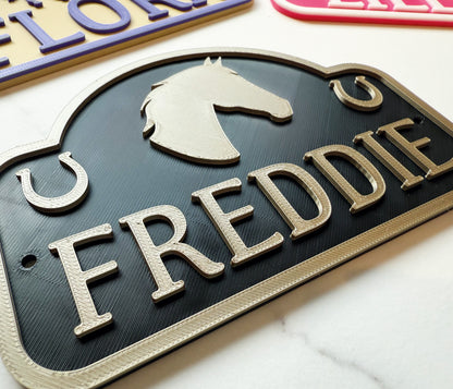 Horse Name Sign