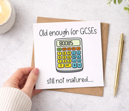 GCSE Funny Calculator Card