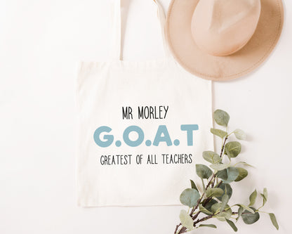 GOAT Teacher Tote Bag