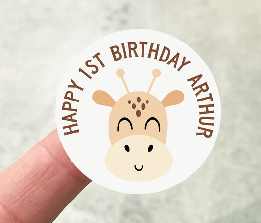 Giraffe Party Stickers