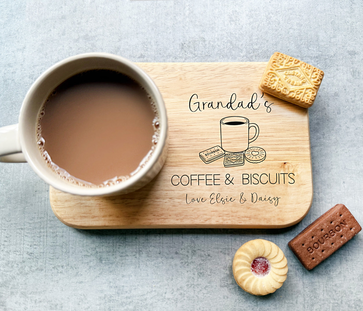 Grandad's Coffee & Biscuits Board