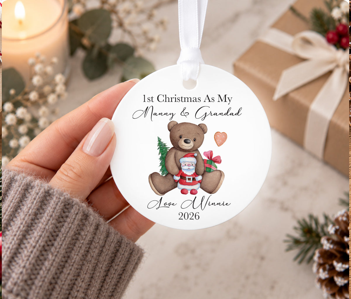 Auntie & Uncle 1st Christmas Bauble