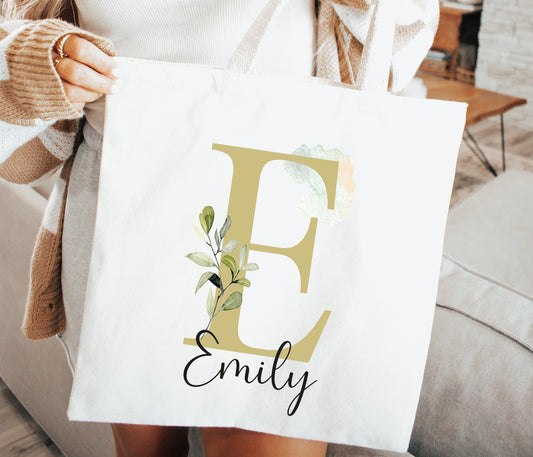 Personalised Initial Tote Bag