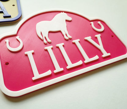 Horse Name Sign
