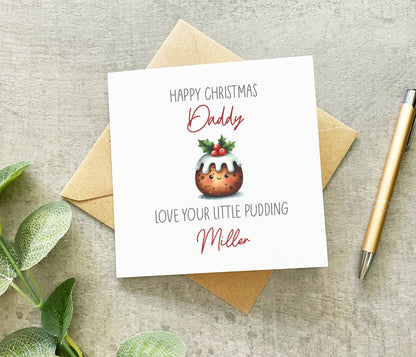 Daddy's Little Pudding Card