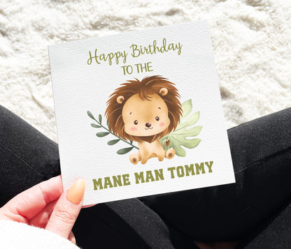 Mane Man Birthday Card