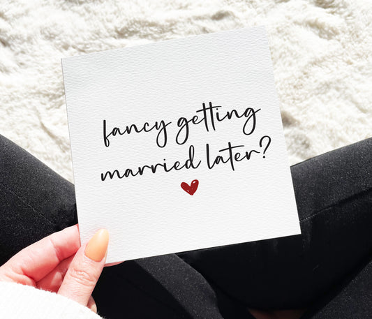 Fancy Getting Married Later?