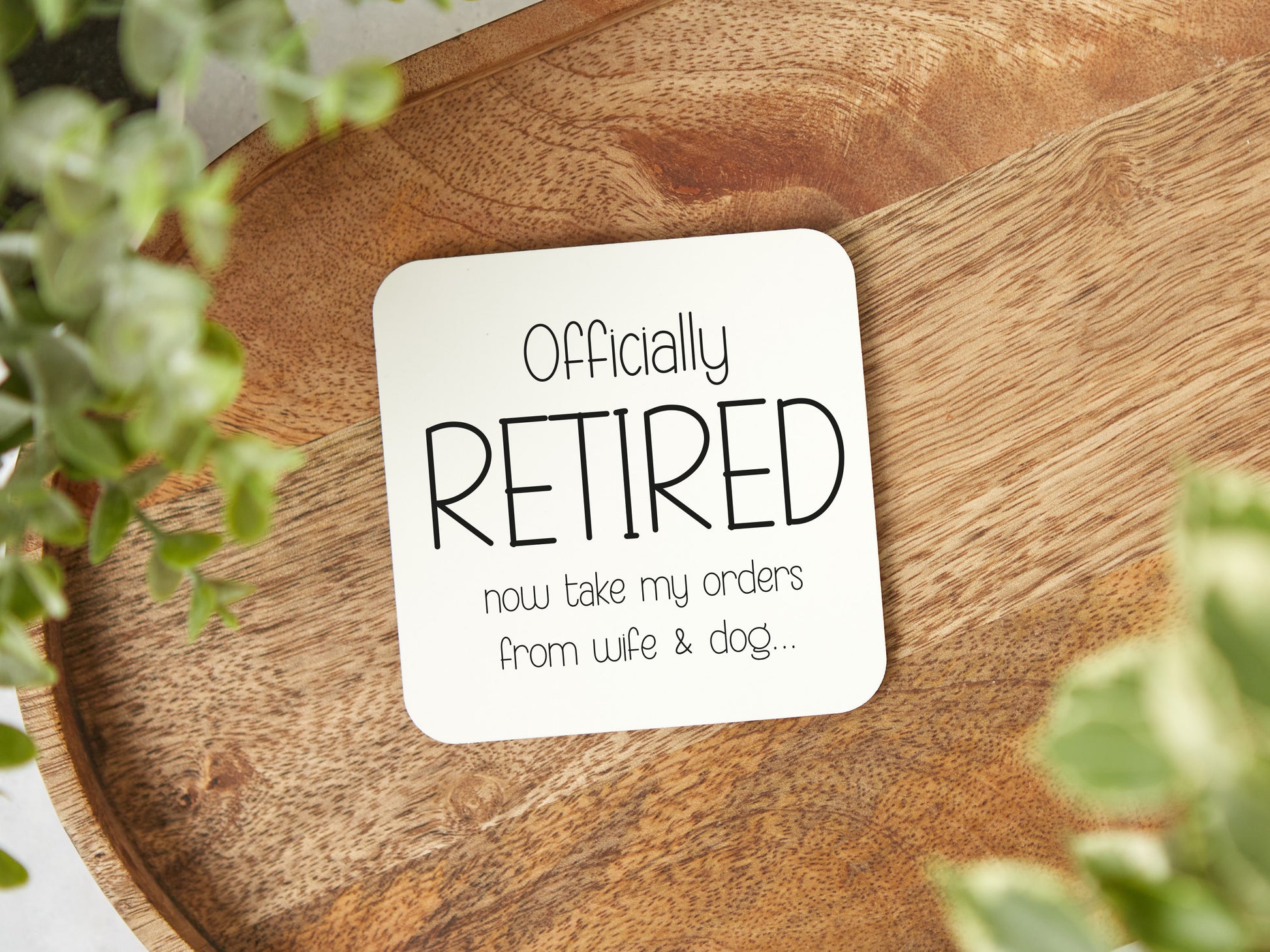 Sarcastic Coaster Retirement Gift