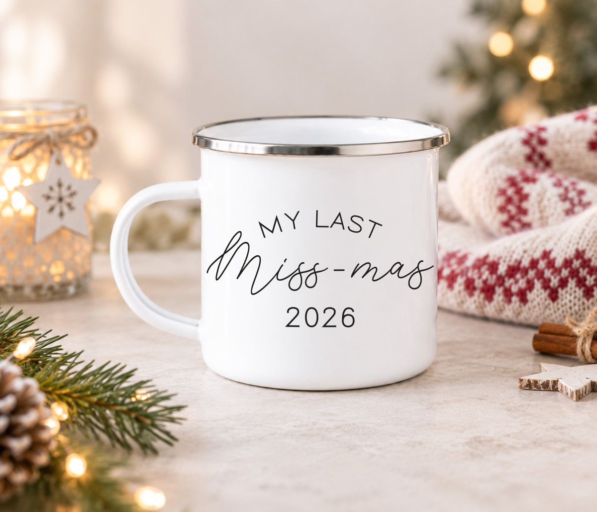 Last Miss-Mas Enamel Mug