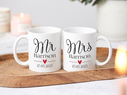 Mr & Mrs Mug Set