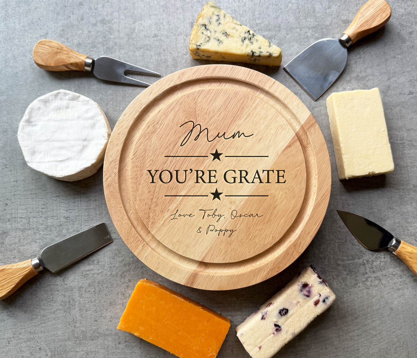 Mum You're Grate Cheese Board