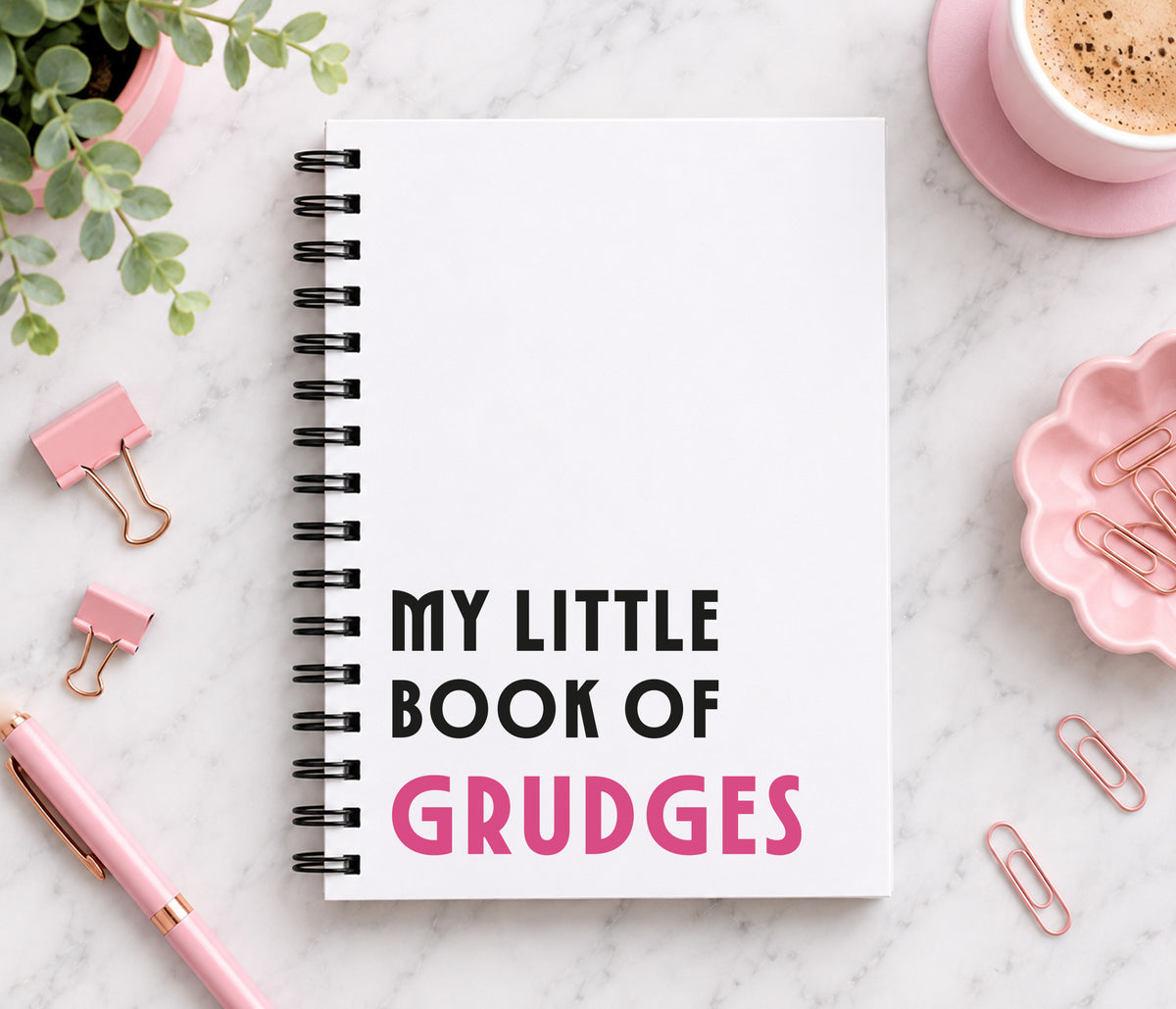 My Little Book Of Grudges Notebook