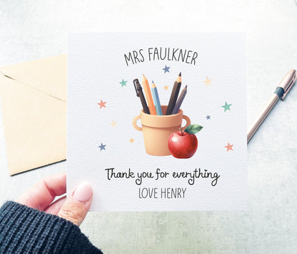 Thank You For Everything Card