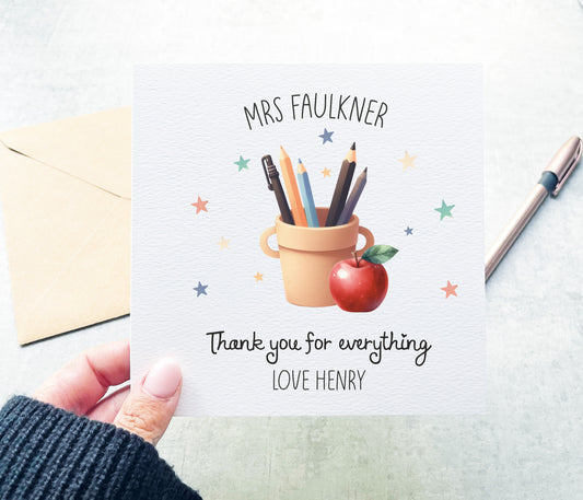 Thank You For Everything Card