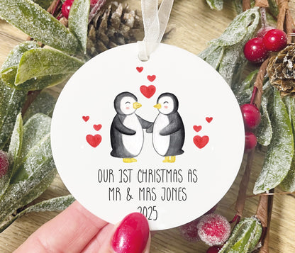1st Christmas As Mr & Mrs Bauble