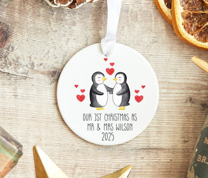 1st Christmas As Mr & Mrs Bauble