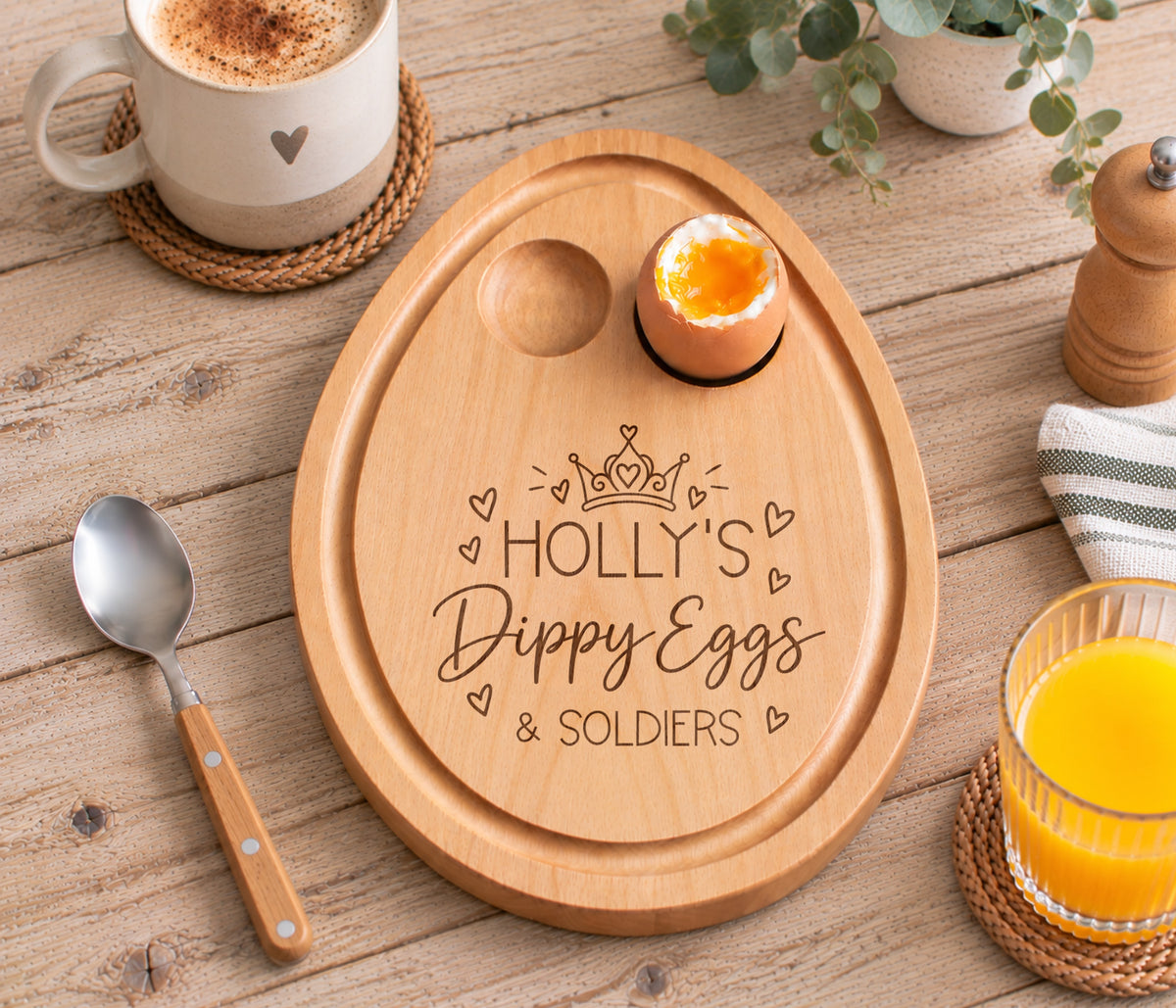 Princess Crown Egg Breakfast Board
