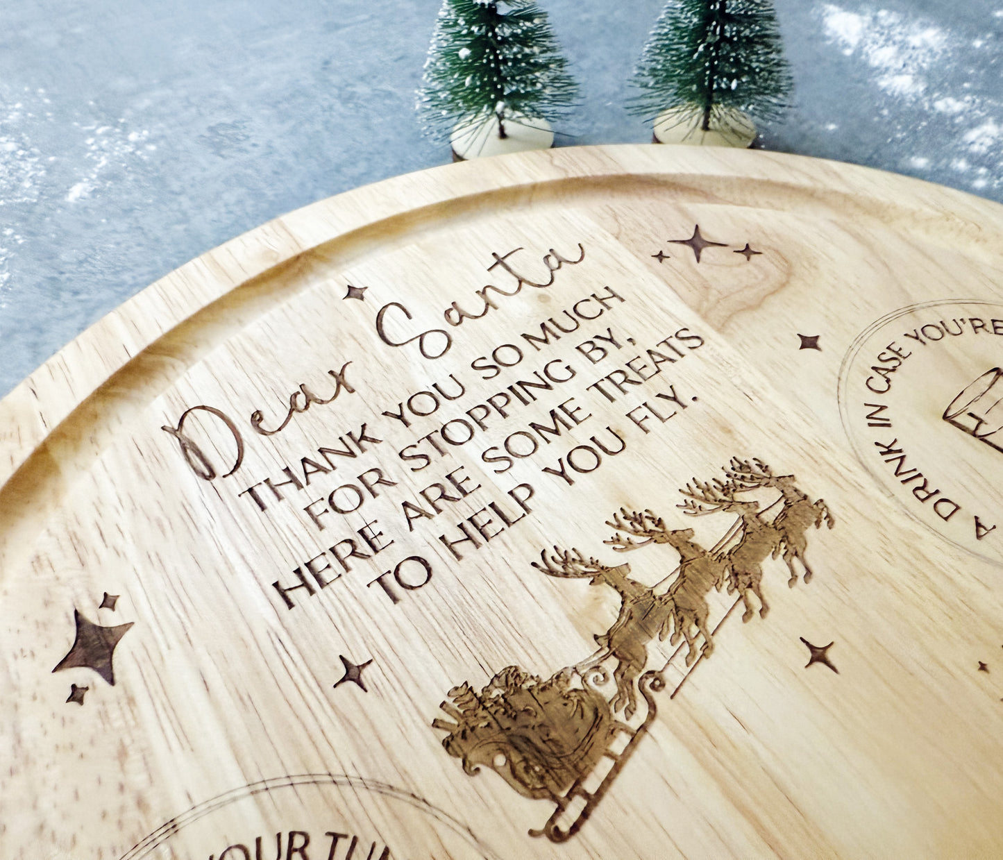 Santa Claus Christmas Eve Plate