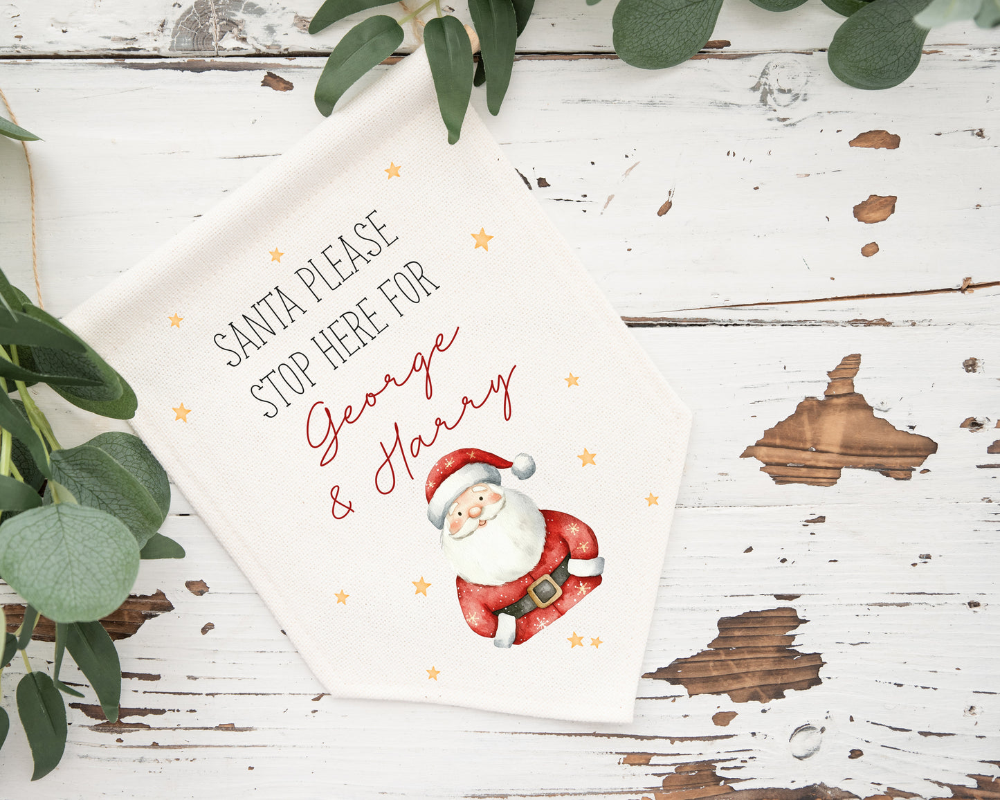 Santa Please Stop Here Sign