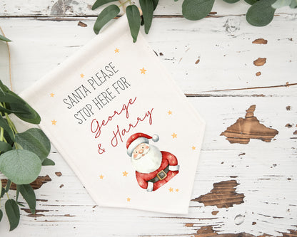 Santa Please Stop Here Sign