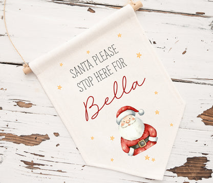 Santa Please Stop Here Sign