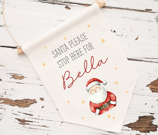 Santa Please Stop Here Sign