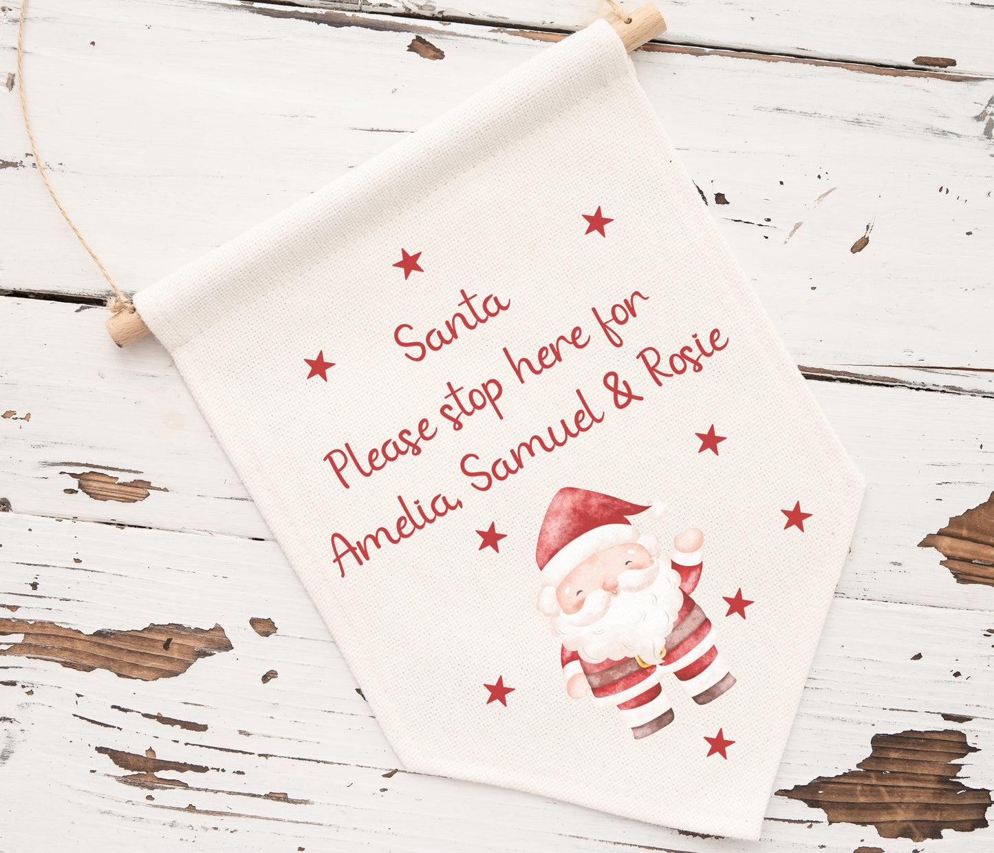 Santa Stop Here Sign