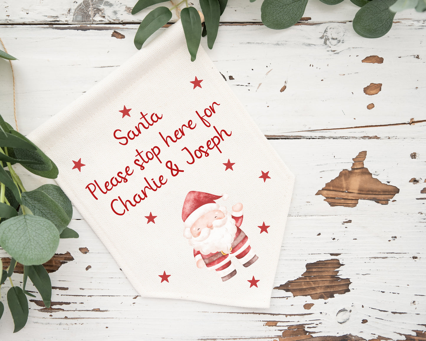 Santa Stop Here Sign